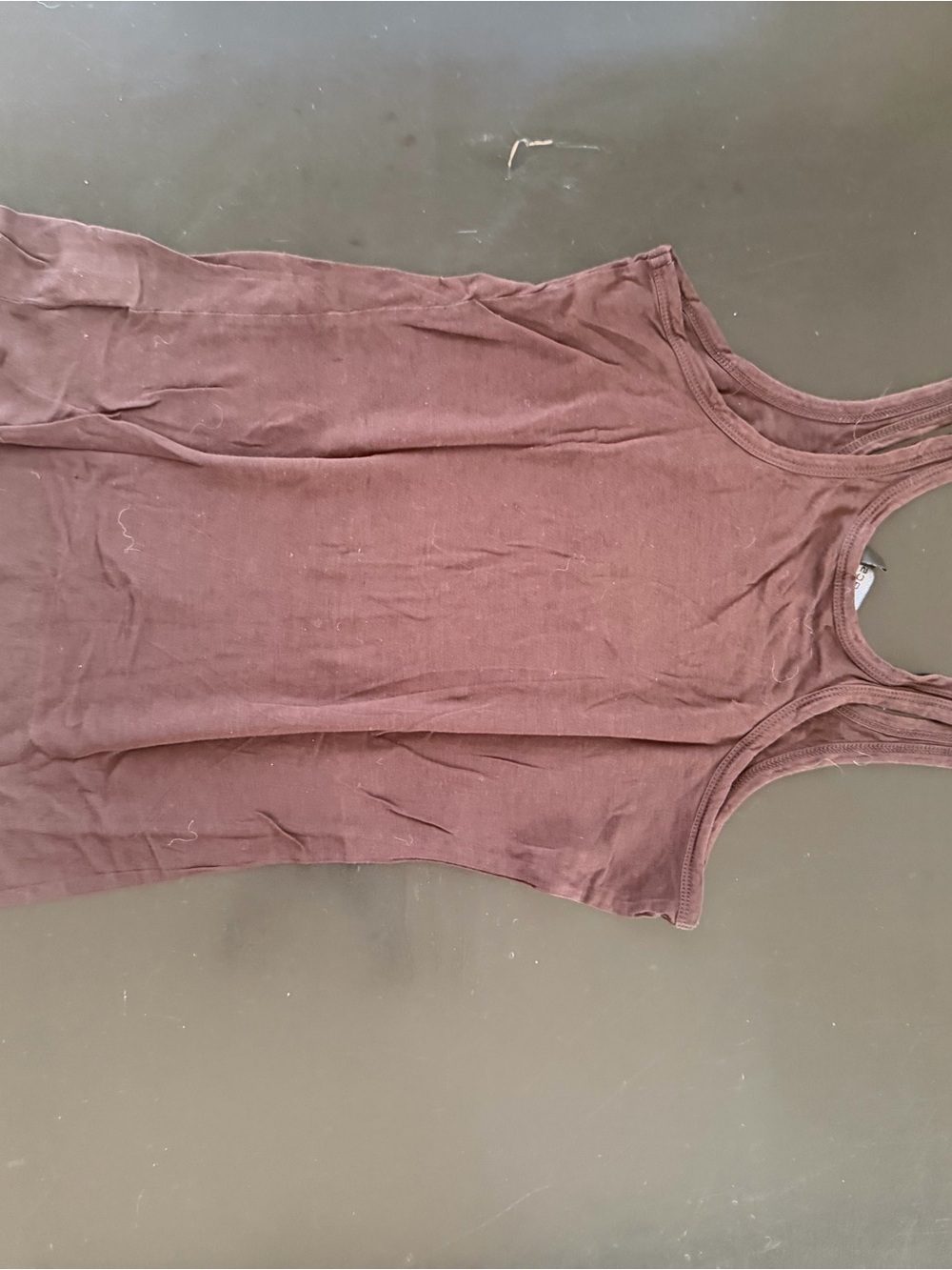 Brown high neck tank